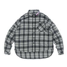 Load image into Gallery viewer, Plaid Woolen Stitched Shirt Jacket
