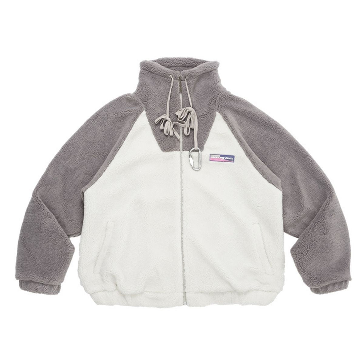 Futuristic Logo Sherpa Jacket