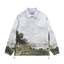 Load image into Gallery viewer, Monet Oil Painting Coach Jacket
