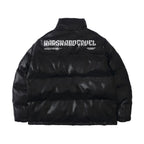 PU Leather Logo Jacket