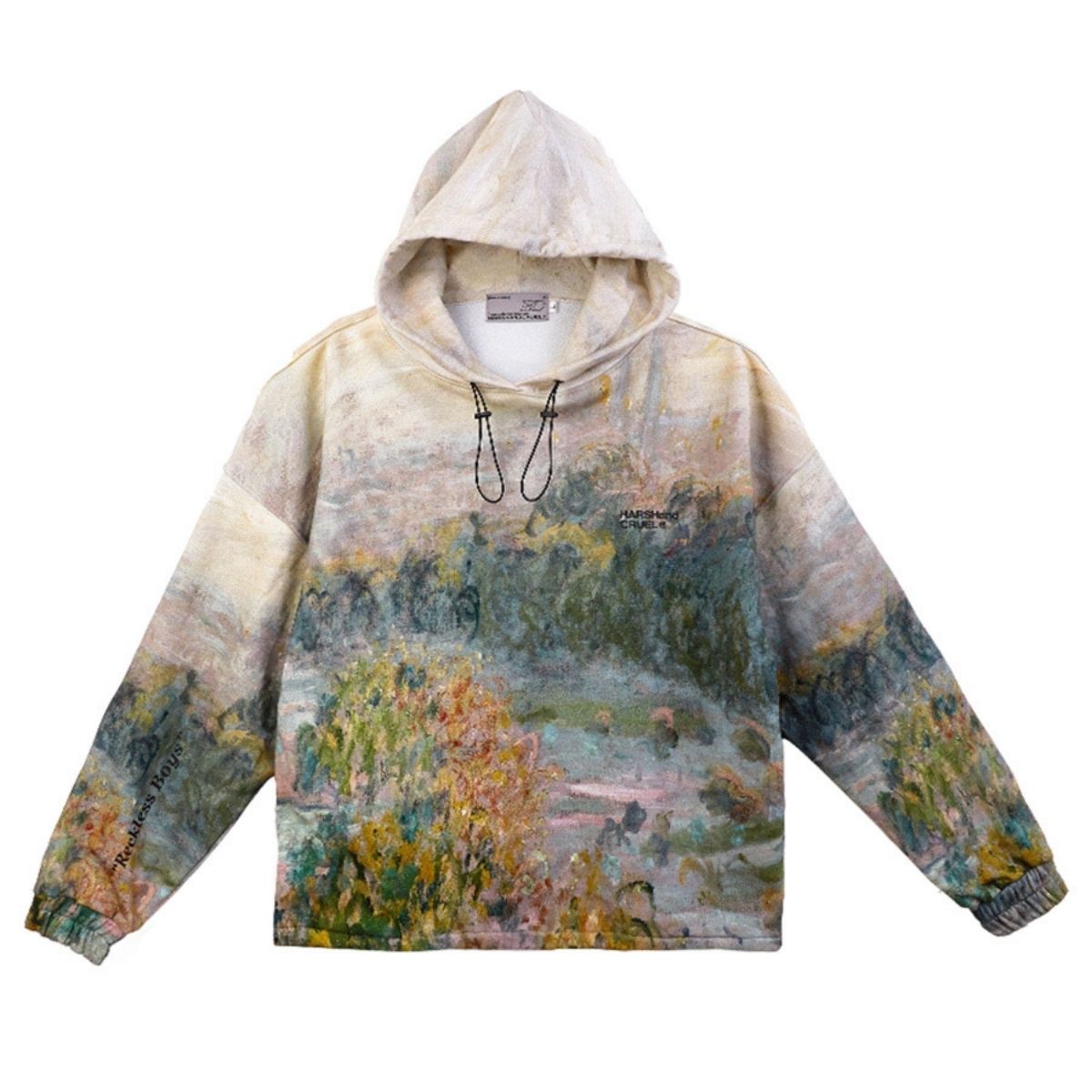 Impressionist Landscape Hoodie – Harsh and Cruel