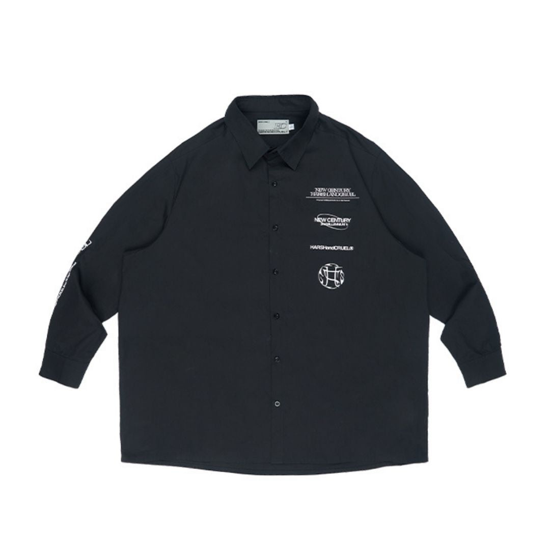 Logo Print L/S Shirt