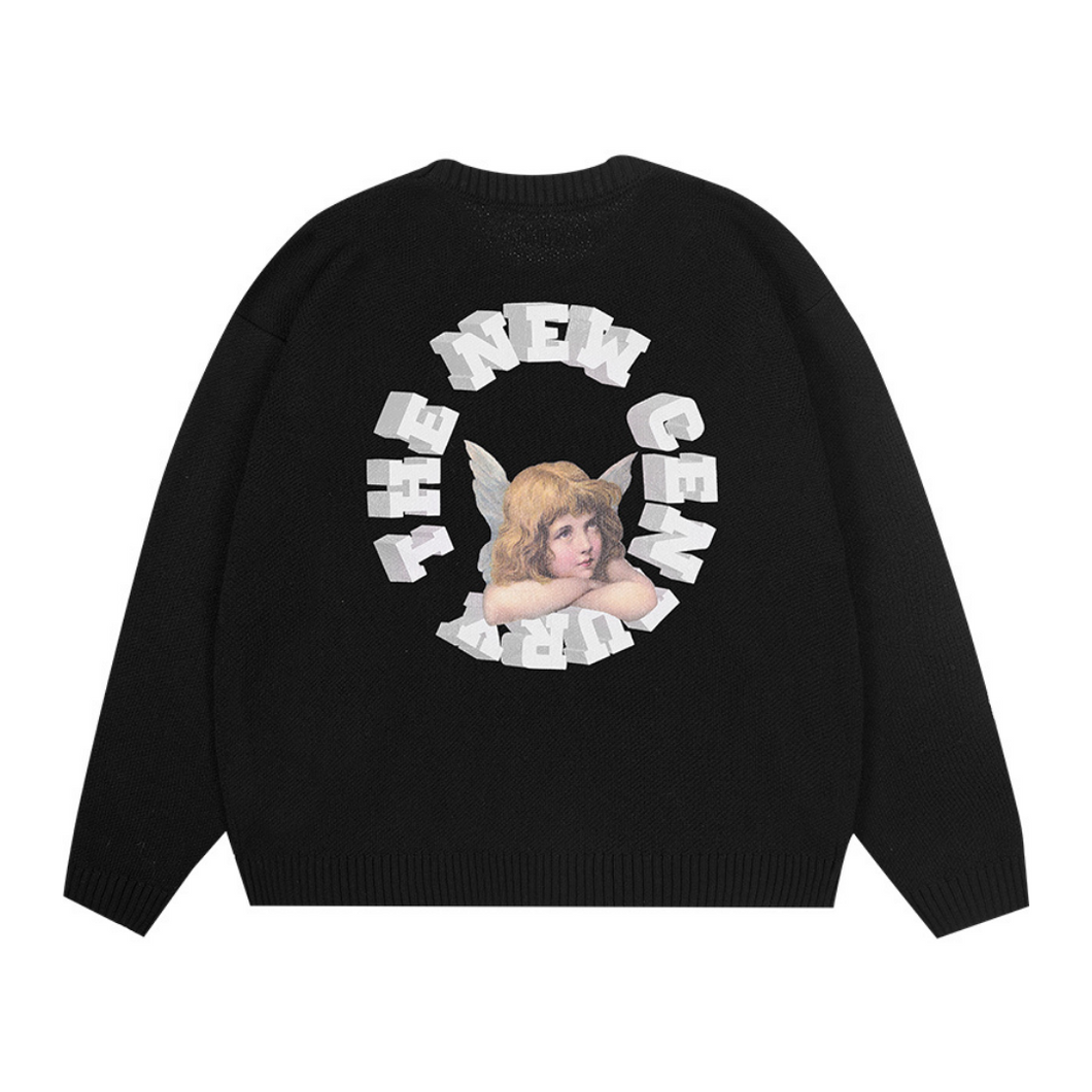 3D Circle Angel Sweater