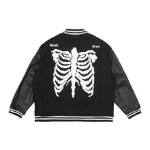 Load image into Gallery viewer, Skeleton Embroidered Varsity Jacket
