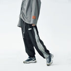 Zipper Track Pants - S / Black