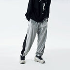 Zipper Track Pants - S / Silver